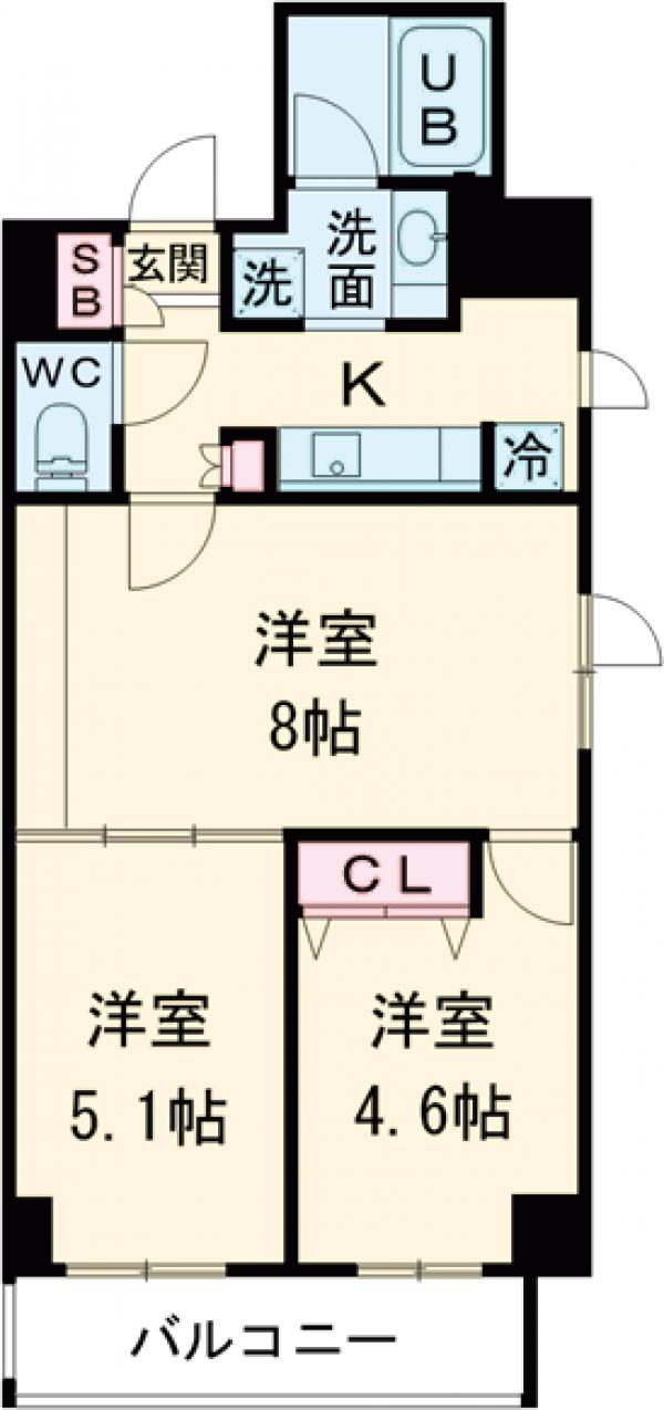 ミュージション世田谷赤堤の間取り