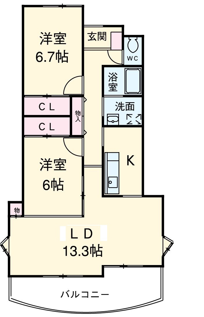 ソル デ パティオの間取り