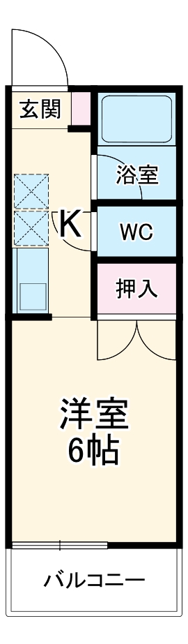 湘南台の完工年月(1993年4月)築の賃貸マンションの間取り