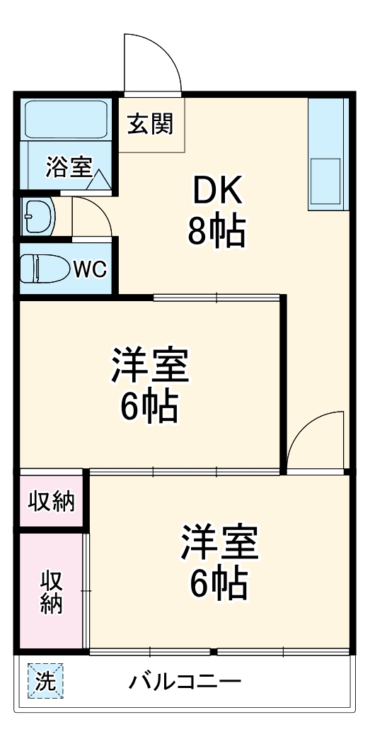 栄マンションの間取り