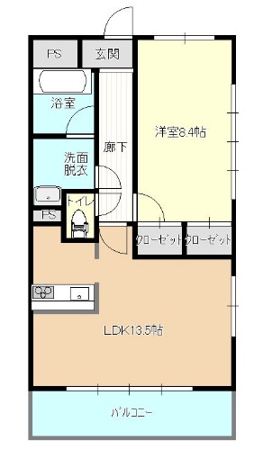 ウイング下小出の間取り