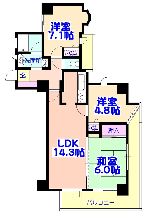 グリーンパーク船橋の間取り