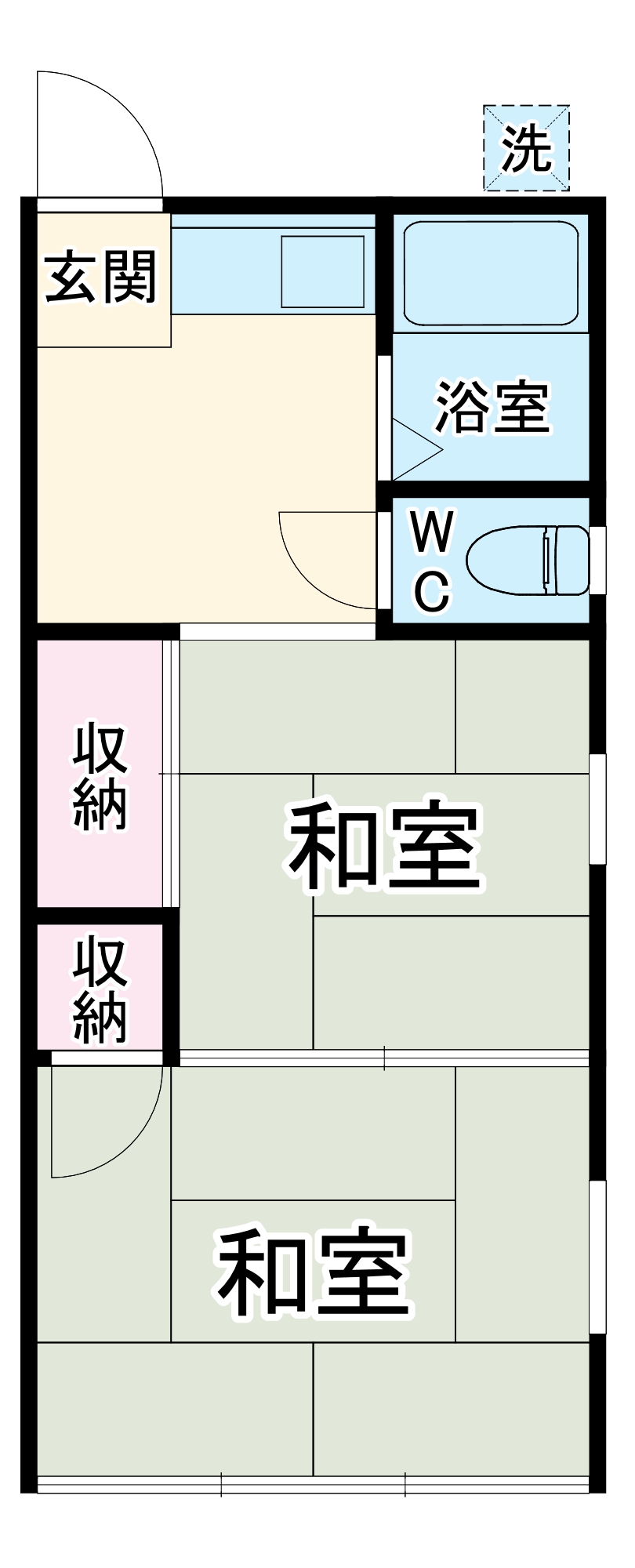 山田荘の間取り