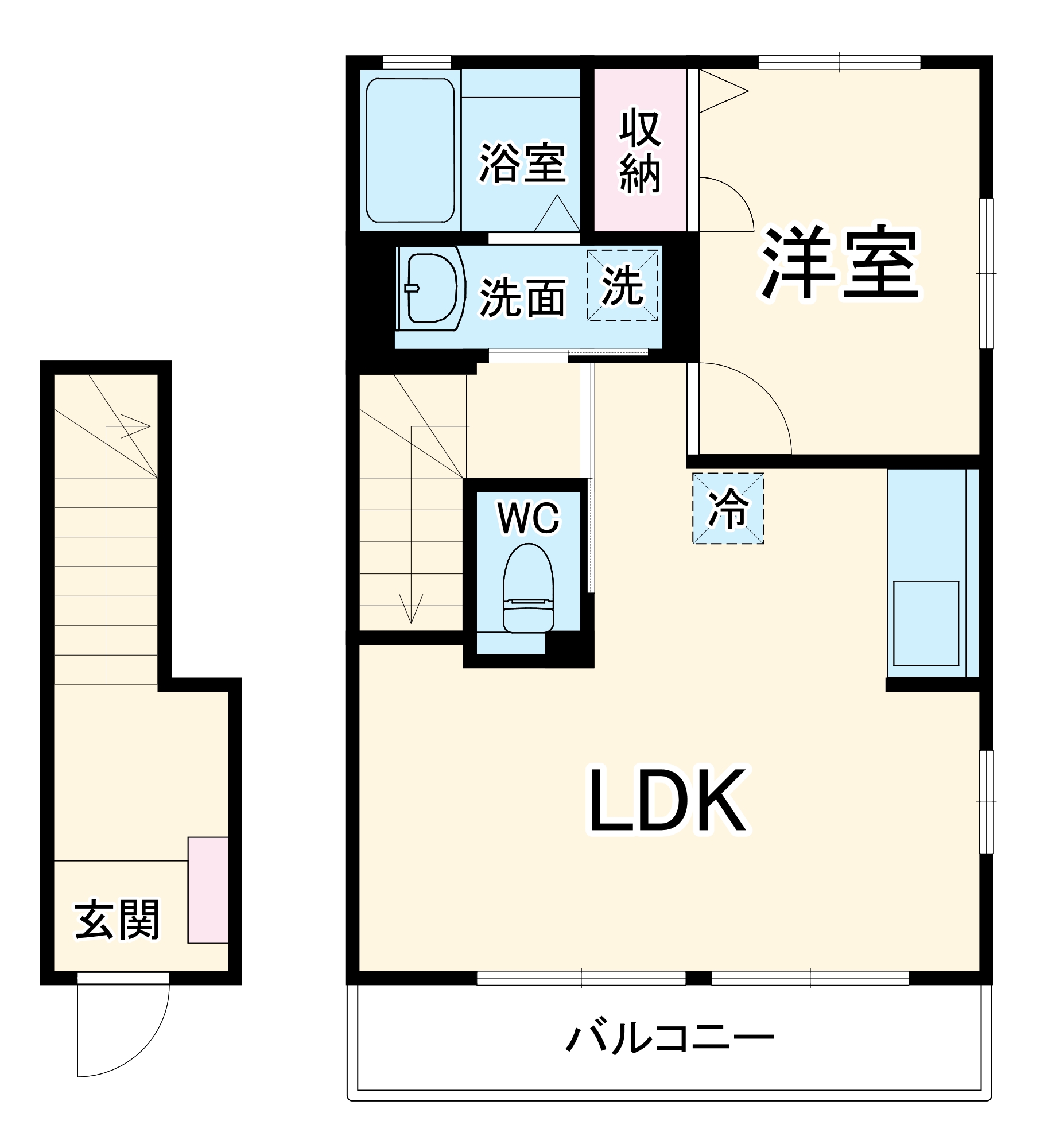 メゾン華の間取り