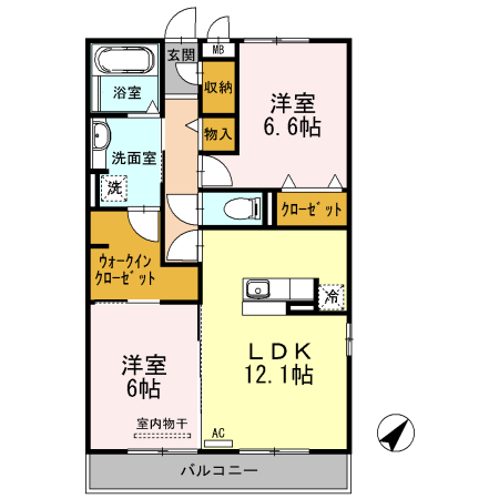 ヴァン ヴェールの間取り