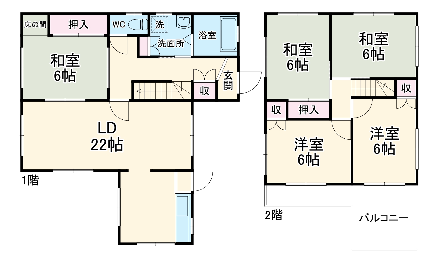 東田原の完工年月(1977年12月)築の賃貸一戸建ての間取り