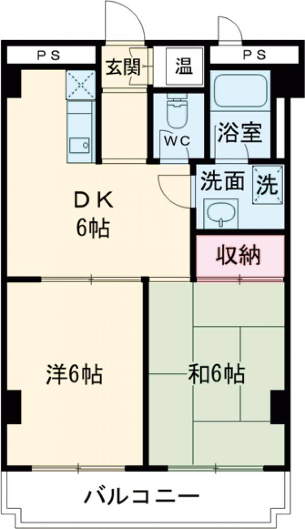ラポール上野毛の間取り