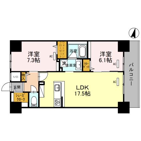 ジョワイユ新大阪の間取り