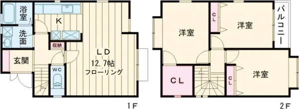ルーテアガーデンの間取り