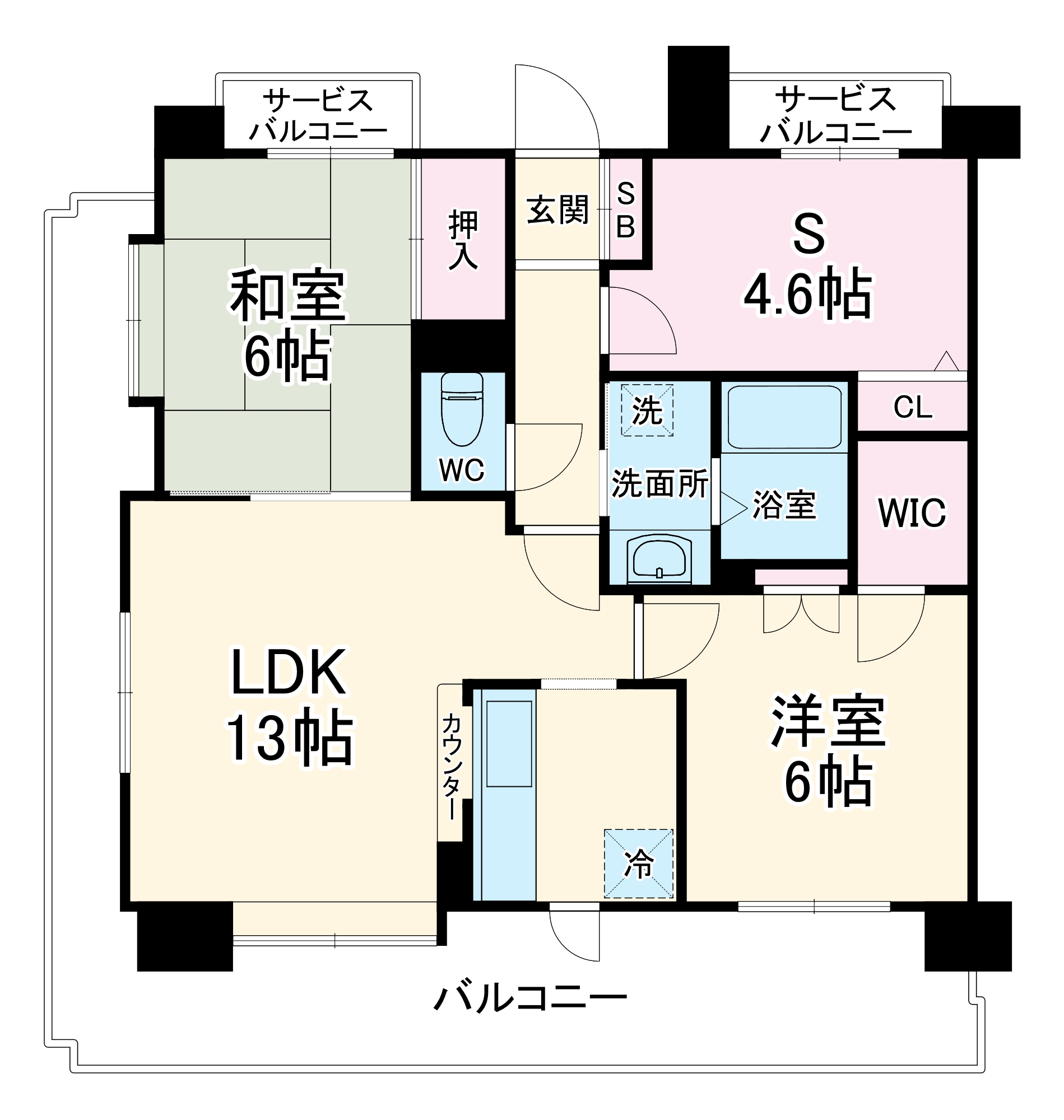 ガーデンシティ東浦和の間取り