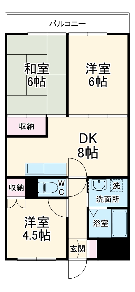 新堀マンション赤坂の間取り