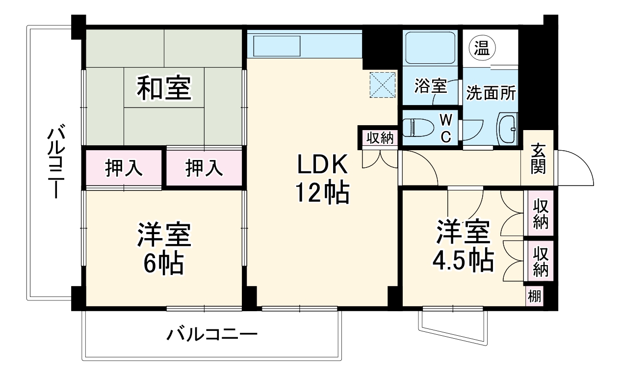 市川藤マンション第5の間取り