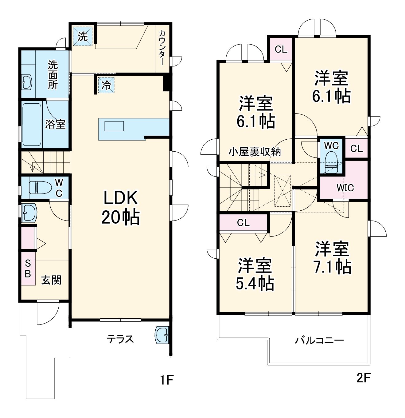 篠原西町戸建の間取り