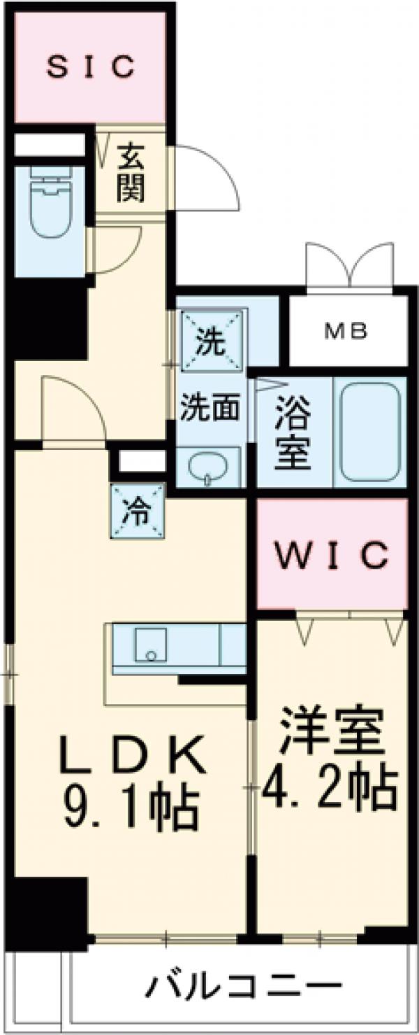 トーラス箱崎の間取り