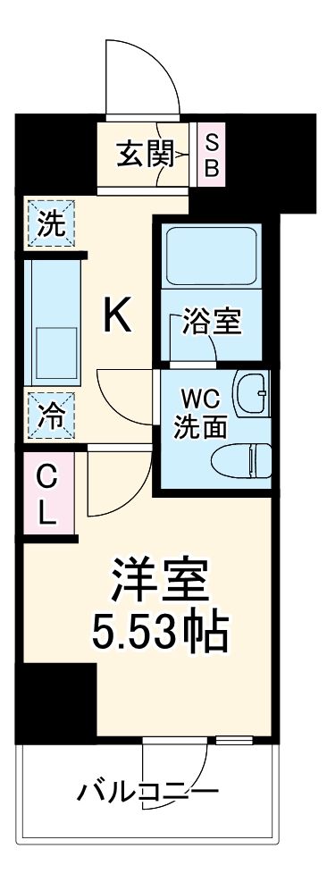 並木の完工年月(2024年5月)築の賃貸マンションの間取り