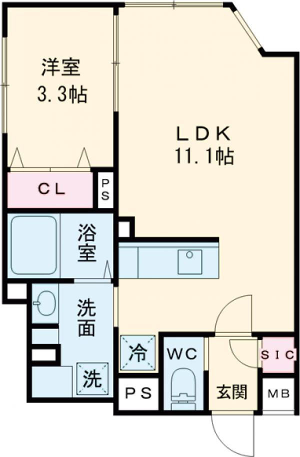 レピュア小石川レジデンスの間取り