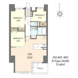 S-RESIDENCE谷町六丁目aloの間取り