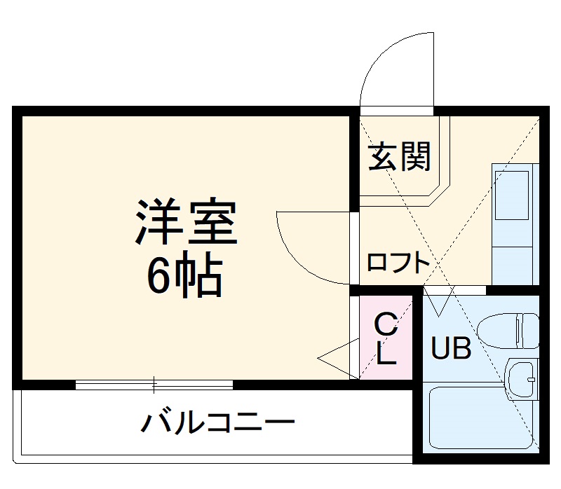 ローズアパートR67番館の間取り