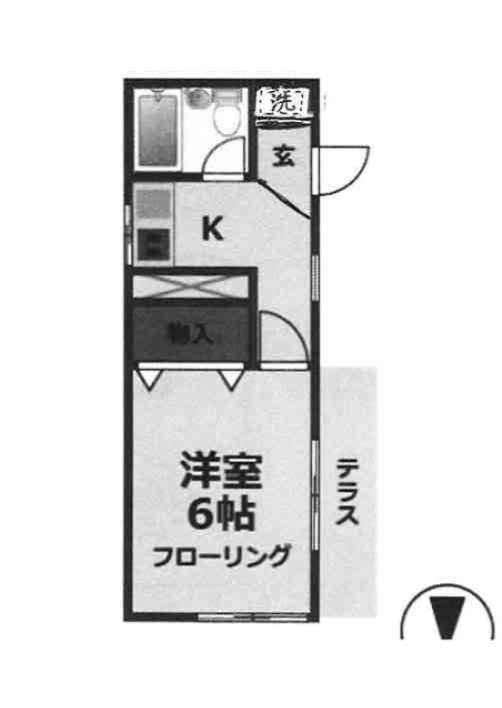 コーポ金沢の間取り