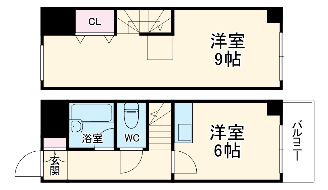 エフアール城東中央の間取り