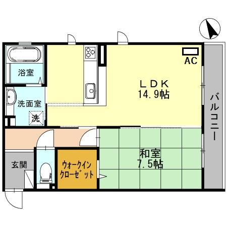 グリシンヌ カーサの間取り