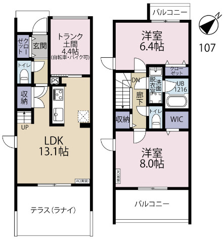 Parkside Lanaiの間取り