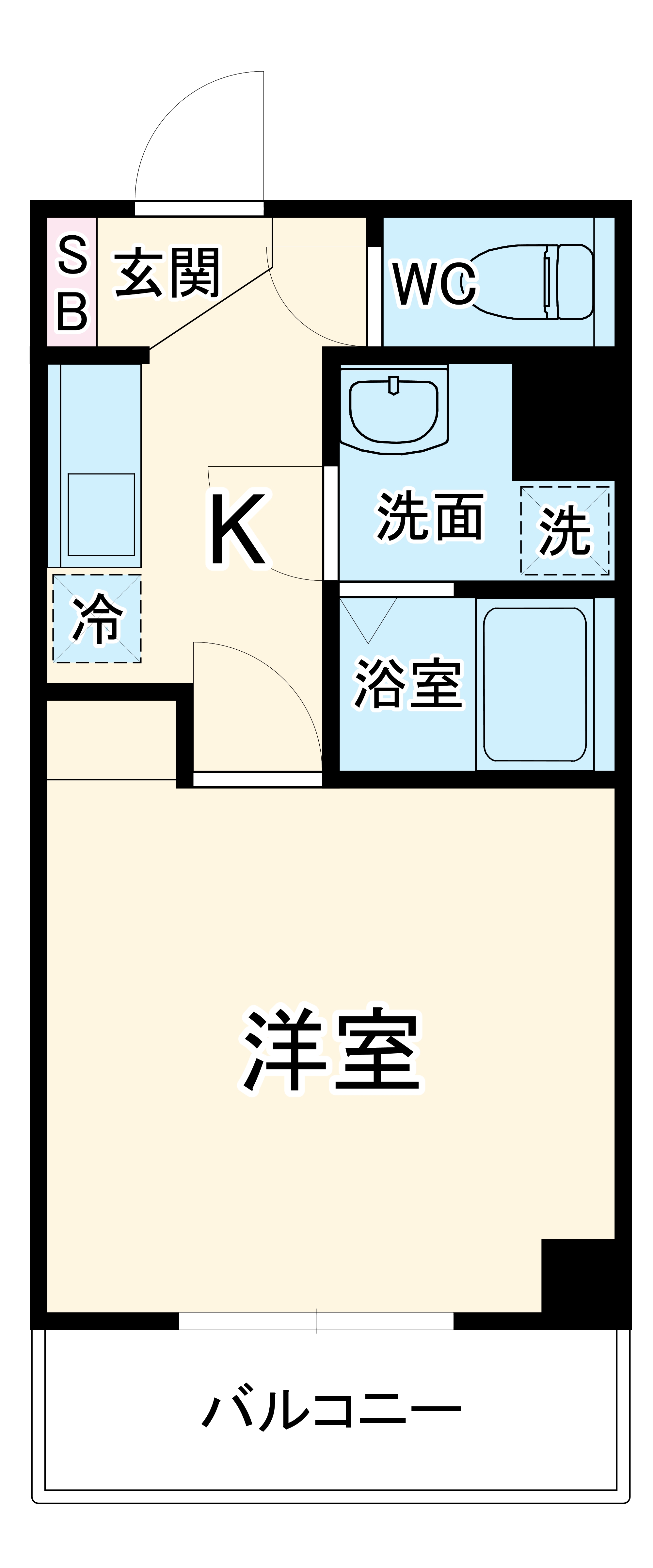 ラ・プラージュⅡの間取り