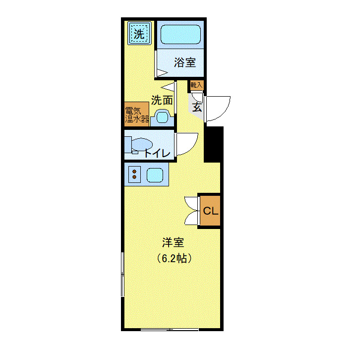 大森北の完工年月(2022年7月)築の賃貸マンションの間取り