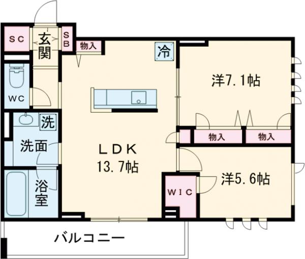 メゾン ド リーリエの間取り