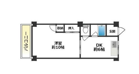 大辰マンションの間取り