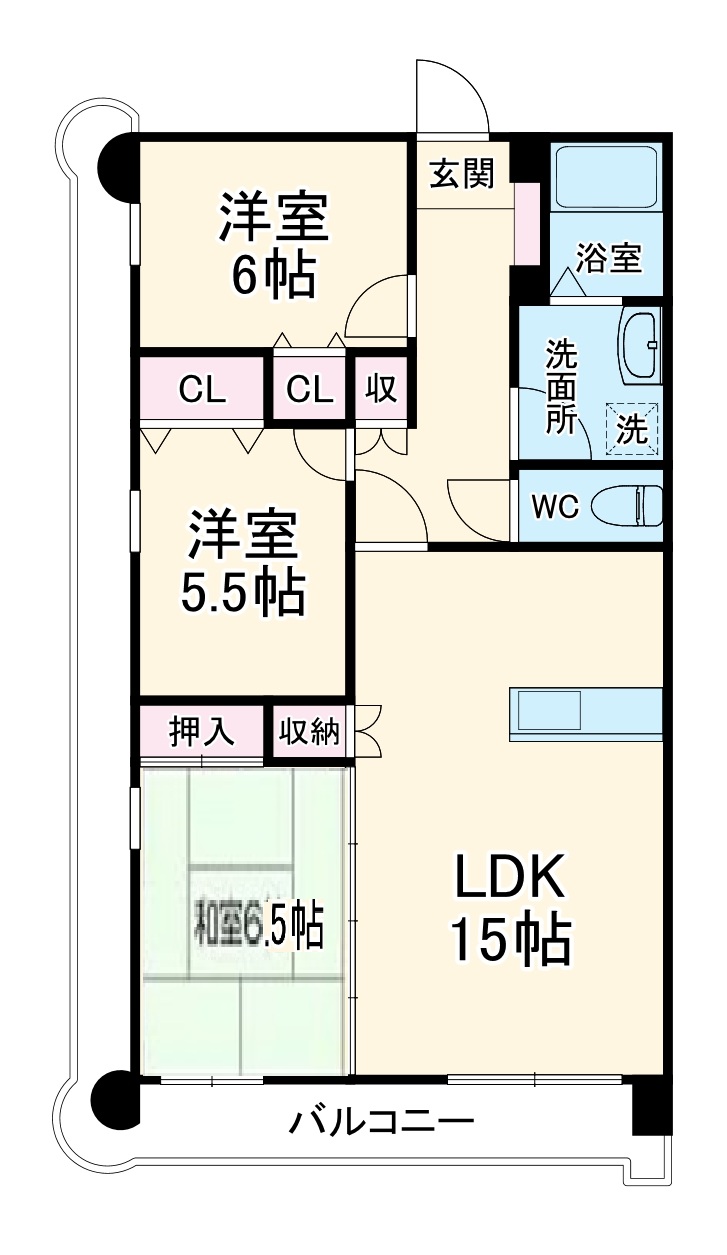 淀川ハイライフマンションの間取り