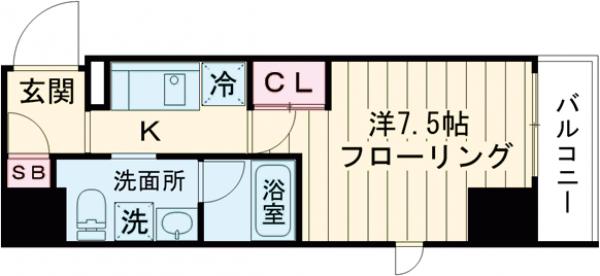 グランドコンシェルジュ神楽坂αの間取り