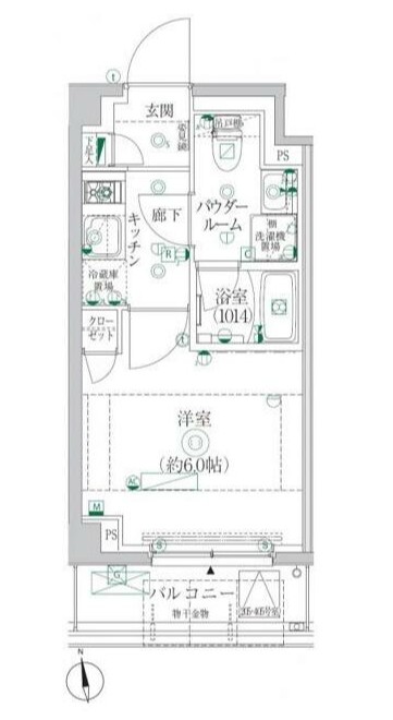 クレイシア横浜ヴェールの間取り