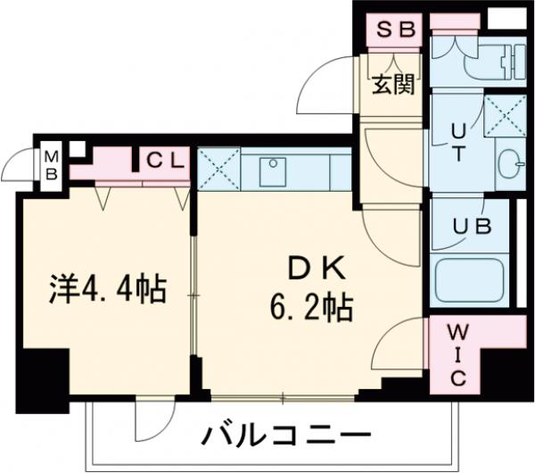 S-RESIDENCE錦糸町Southの間取り