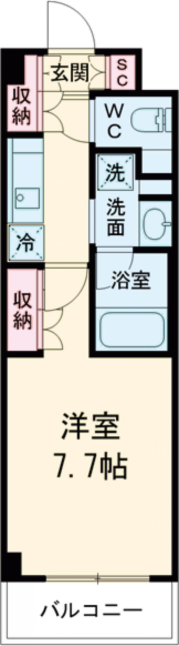 バウスステージ高田馬場の間取り