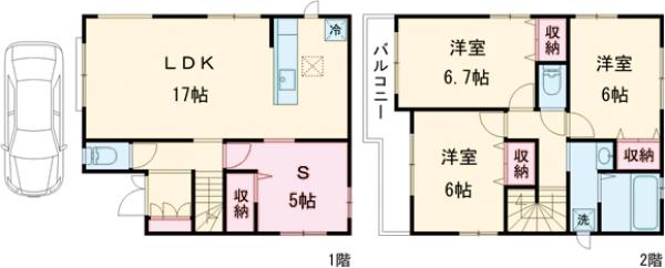 Sumai-to葛飾区西水元04の間取り