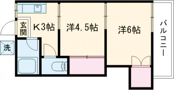 コーポKの間取り