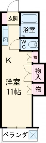 レジデンス貝塚の間取り