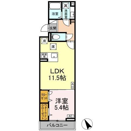 グラナーデ扇の間取り