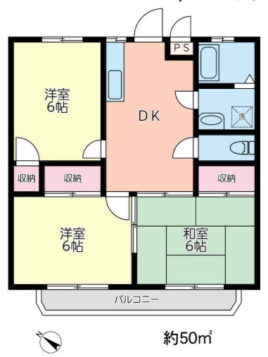 レスポワール大和田の間取り