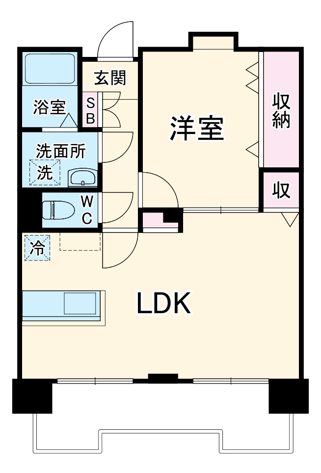 ISM徳川RESIDENCEの間取り