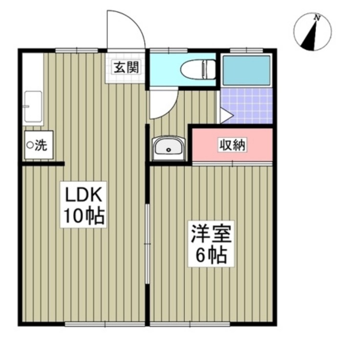 岸沢ハイツの間取り
