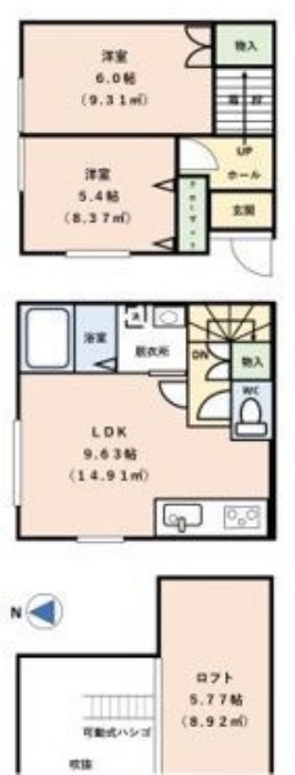 ビームK Ⅳの間取り