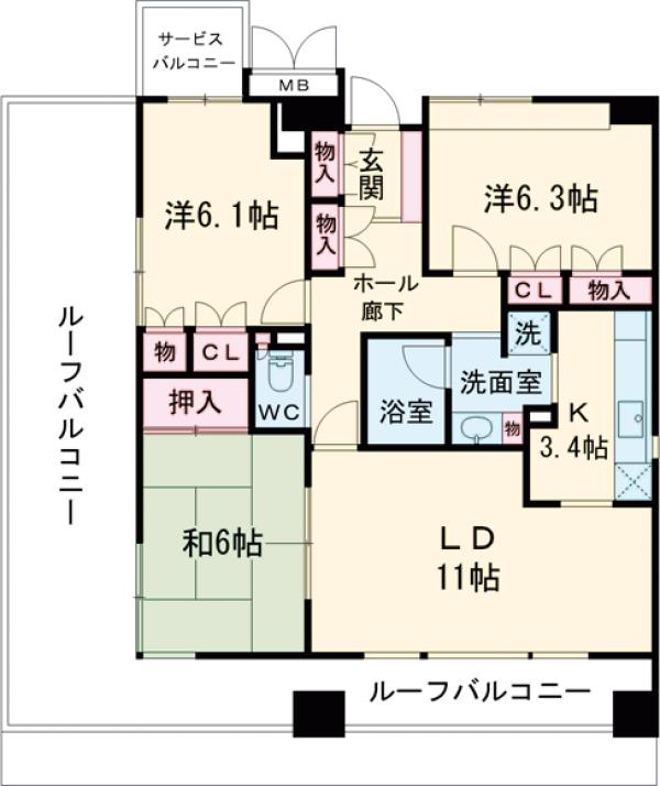 ステラメゾン武蔵小山の間取り