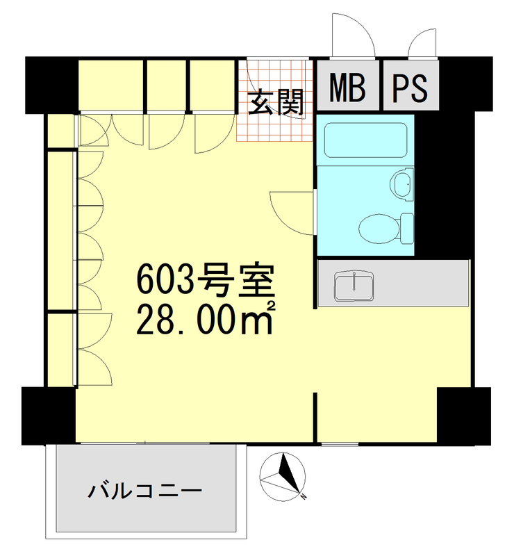 月島ハイツの間取り