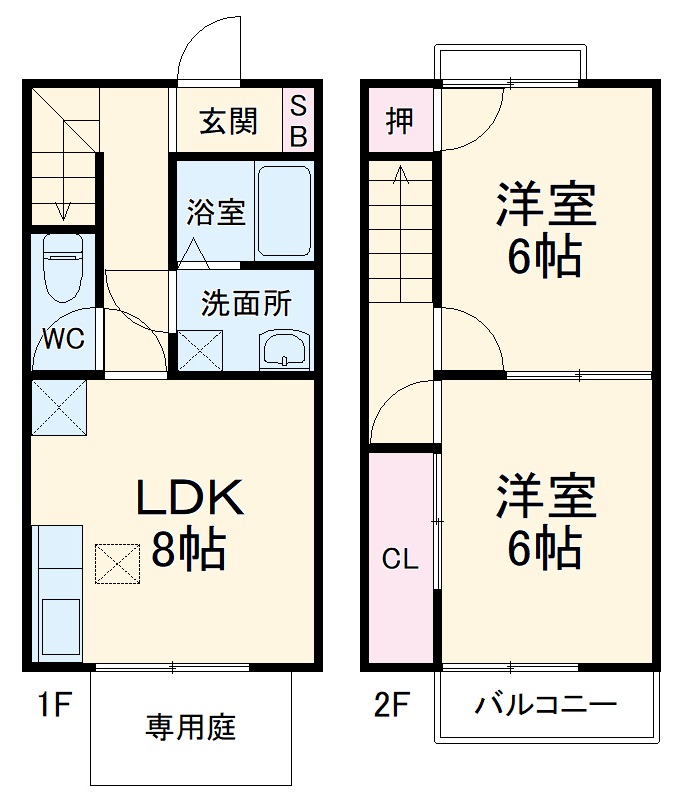 プレザント柳の間取り