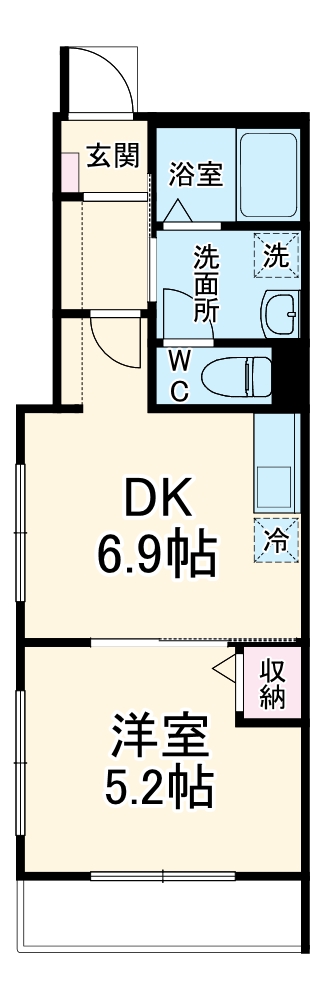 ベルメゾン横浜小机の間取り
