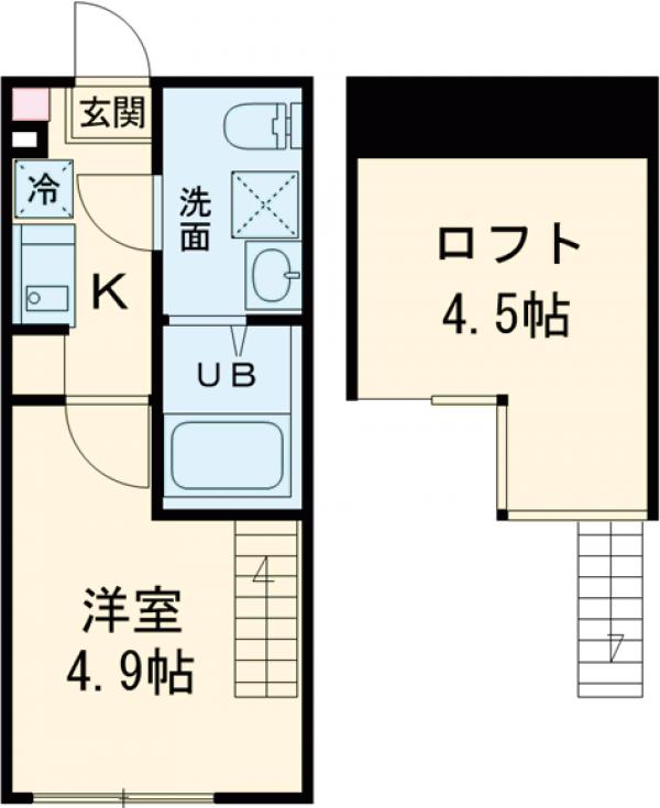 ZEN GARDEN APARTMENTの間取り