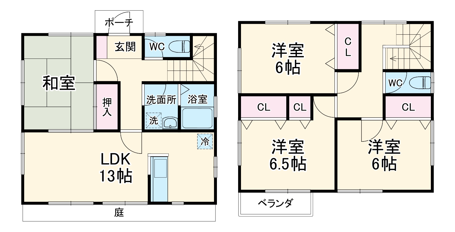 リブェールひばりが丘Ⅱの間取り