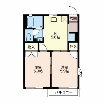 エントピア緑丘の間取り